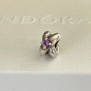 Pandora Amethyst Love Knot 14k